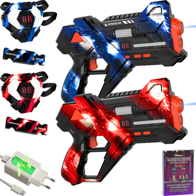 Set de Laser Game Rechargeable Incl. Livret Éducatif