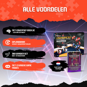 Set de laser game rechargeable avec livret éducatif