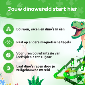 Circuit de dinosaures Magnetic Tiles