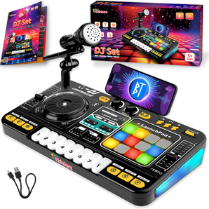 DJ Set for Kids with Bluetooth & Microphone - Rechargeable